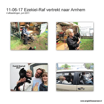 Ezekiël-Raf vertrekt met Appie, Astrid en Milan naar Arnhem